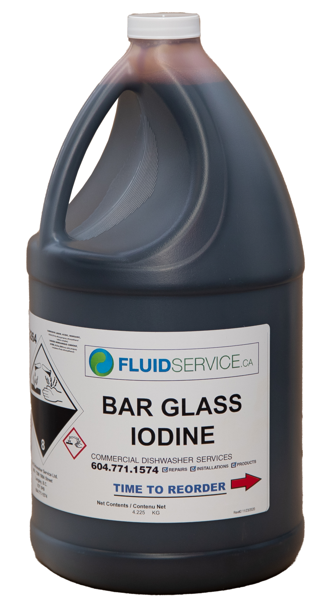 Bar Glass Iodine Sanitizer 4x4 Ltrs - Image 2