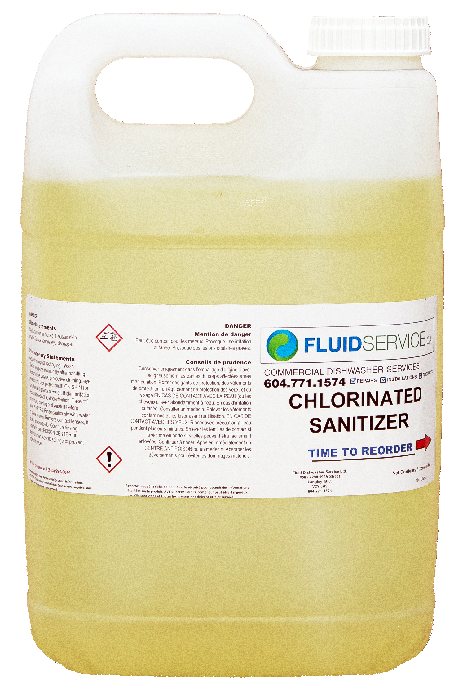 Low-Temp Chlorinated Sanitizer 2x10 Ltrs - Image 2